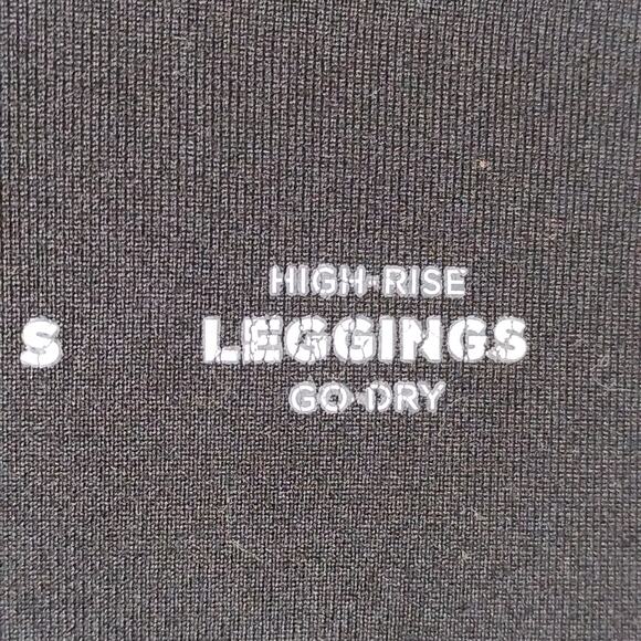 Old Navy Active Powerpress Leggings Black Small High Rise Go Dry Full Length - Picture 8 of 9